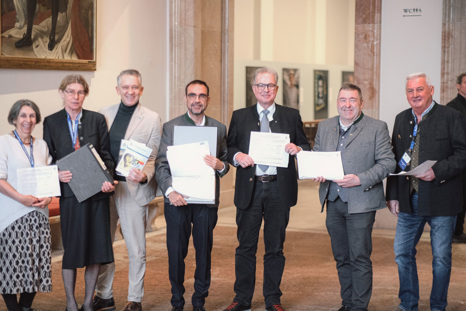 bergabe der Unterschriften im Bayerischen Landtag